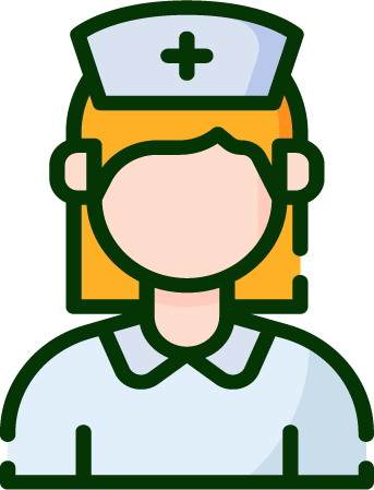 Female Nurse wearing a traditional nurses cap